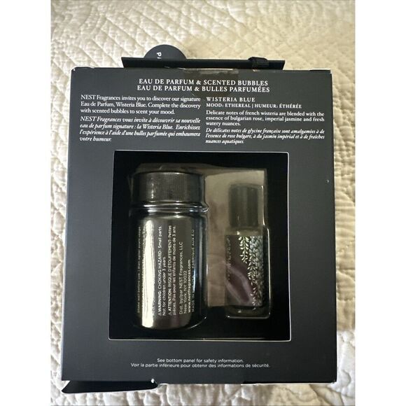 NEST Fragrances Wisteria Blue Eau de Parfum & Scented Bubbles 2-Piece Gift Set - Picture 3 of 4